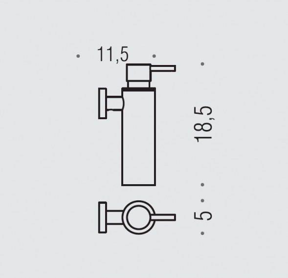 Дозатор COLOMBO DESIGN PLUS W4981.OM настенный