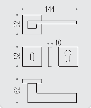 Дверная ручка Colombo ZELDA MM11R хром