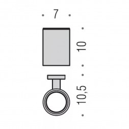 Стакан COLOMBO DESIGN PLUS W4902.GM настенный