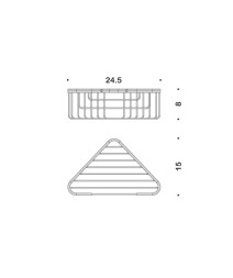 Полочка корзинка COLOMBO DESIGN BASIC B2733 угловая